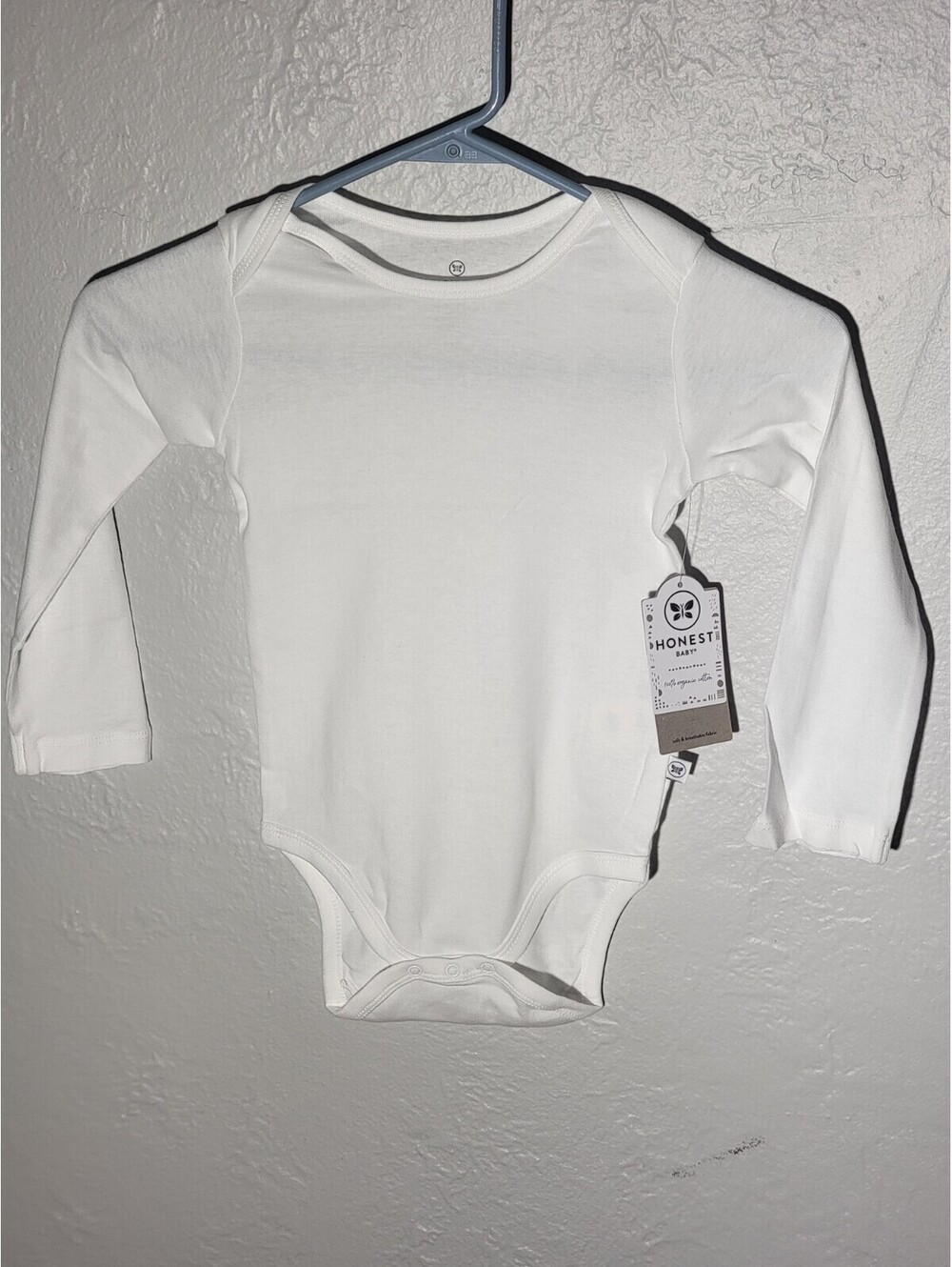 4pk Honest Baby Long Sleeve shirts with snaps Newborn 24 months